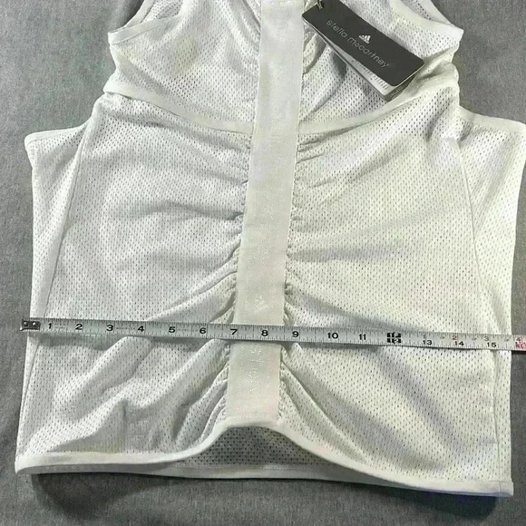 Stella McCartney Mesh tank top white size XSmall new Stu singlet - Picture 4 of 10